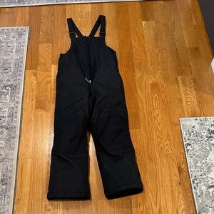 Lands' End Kids Black Overall snow bibs